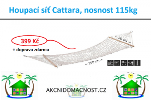Houpací sítě Cattara od 399 Kč. Nosnost až 115 kg.