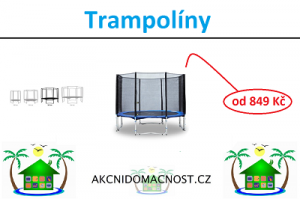 Trampolíny od 849 Kč.